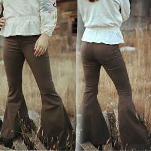 High Rise Stretch Flare Jeans | Soft Boutique Fit | Gray | HomeFolk | NWT